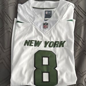 Nike White and Green New York Jets Jersey size 3XL